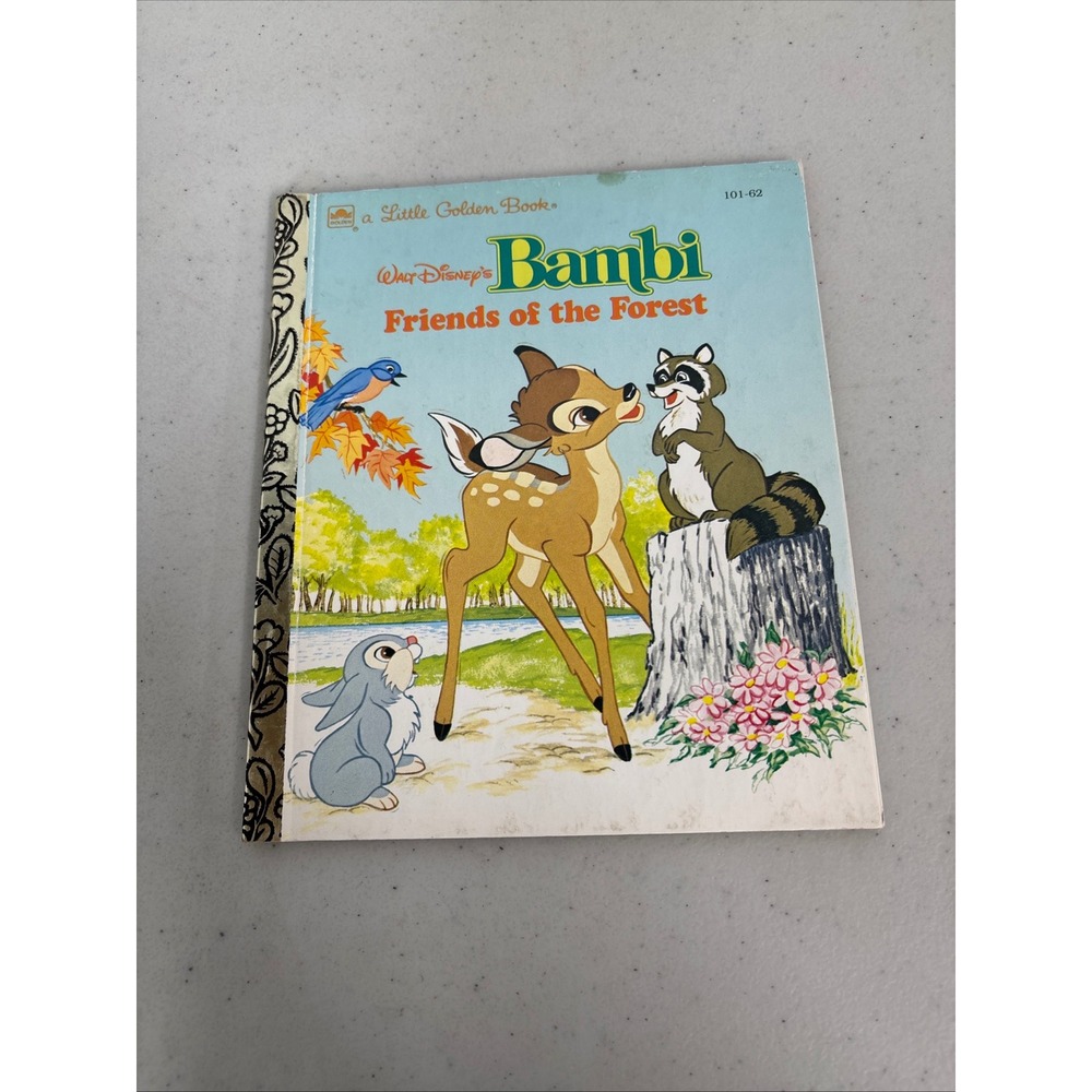 Walt Disney Bambi Friends of‎ the Forest Little Golden Book Vintage 101-62